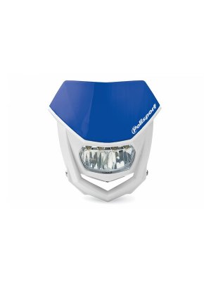 Универсална маска с LED фар Polisport Halo - Blue/White
